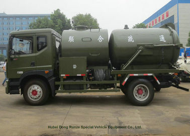 China Heavy Duty Septic Vacuum Trucks For Oilfield / Fecal / Sewer Cleaning supplier
